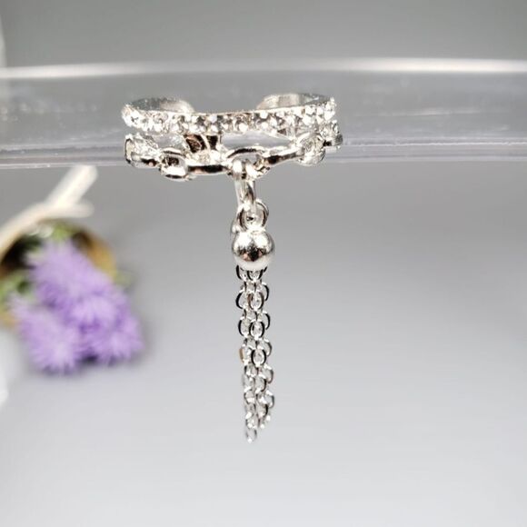 Brand New Top Fashion Silver Rhinestone Ring - Picture 3 of 6